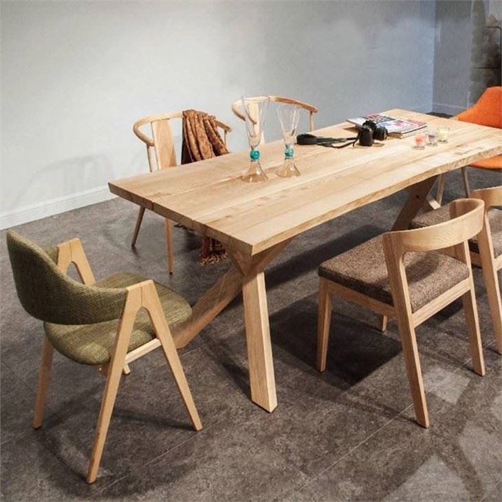 Fusta de roure blanc sòlid Live Edge Desk Part superior