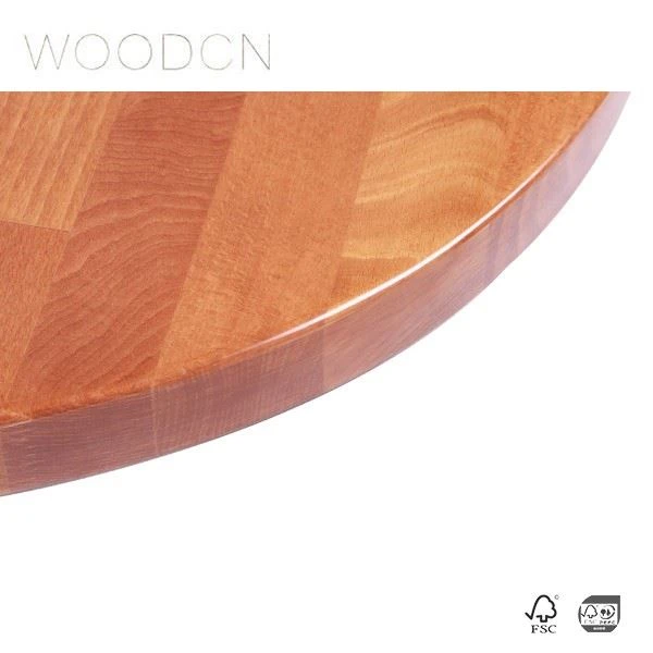 Oak Wood Solid Wood Butcher Block Dining Table