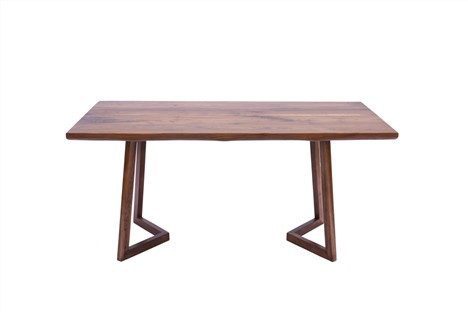 Taula de menjador de noguera negra Live Edge