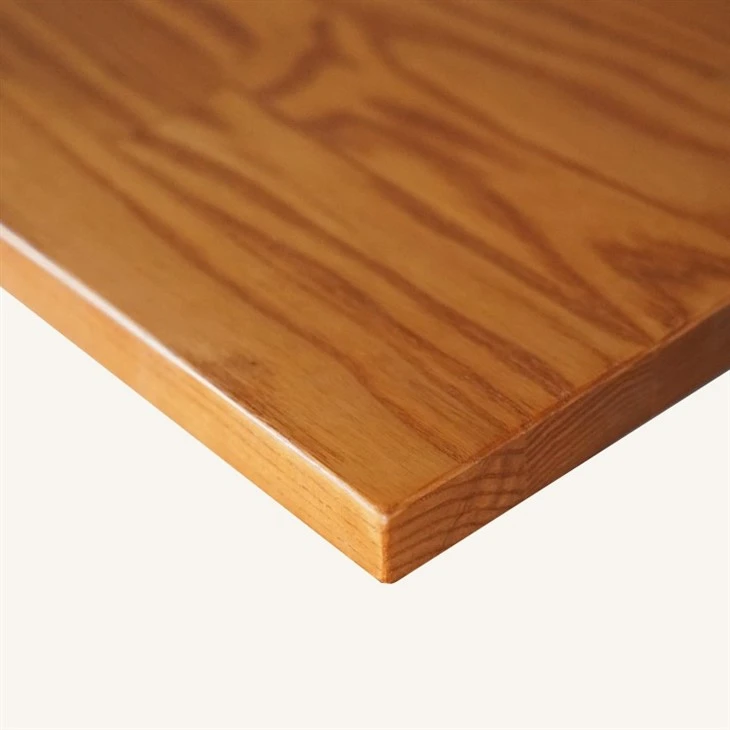 Solid Ash Wood Square Butcher Block Dining Table Top in Cherry Color Supplier best