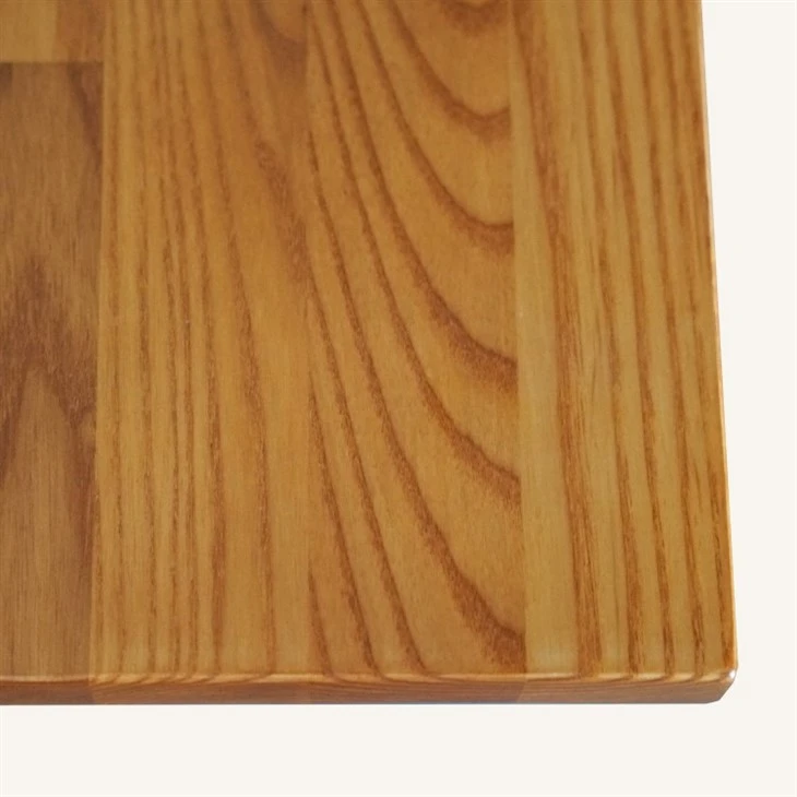 Solid Ash Wood Square Butcher Block Dining Table Top in Cherry Color Supplier high quality